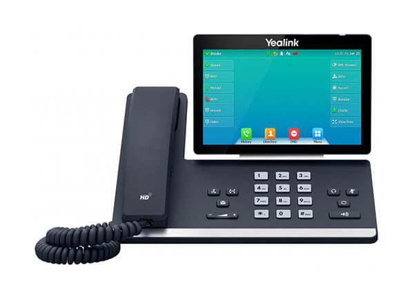 T57W - 16 Line IP HD Phone, 7" 800 x 480 colour screen, HD voice, Dual Gig Ports